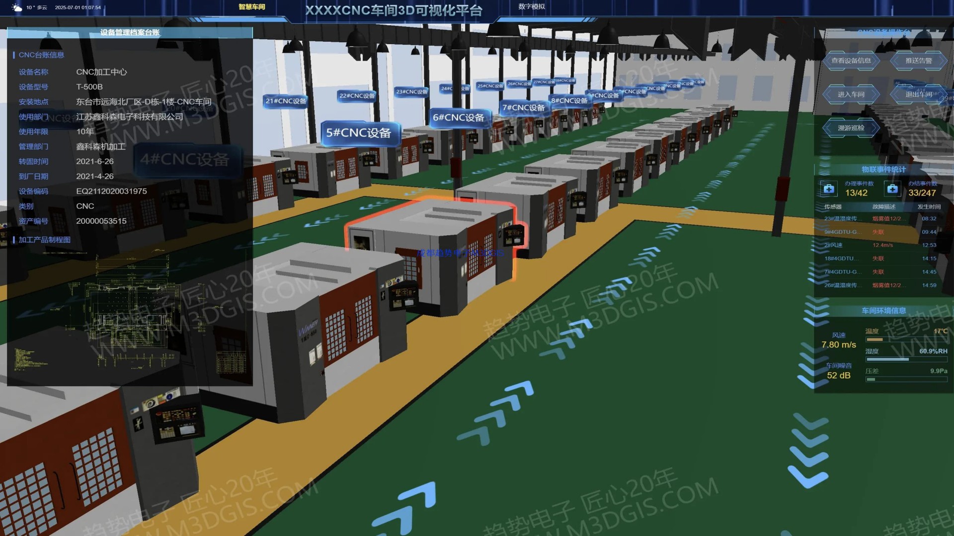 智慧工廠數(shù)字孿生（CNC車間）